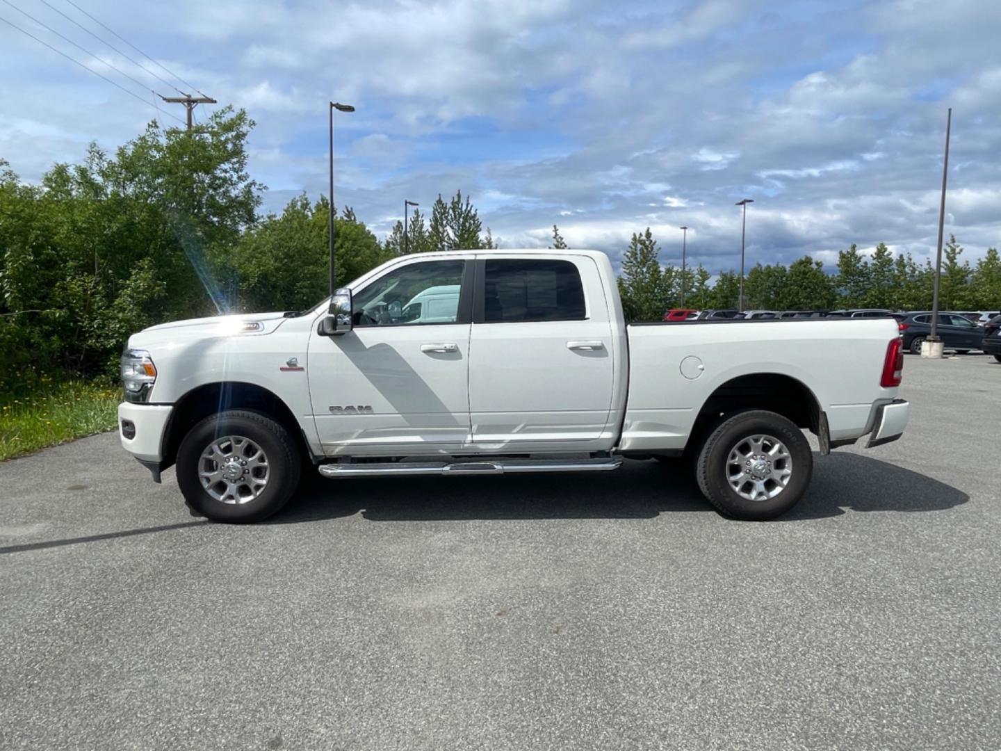 2023 WHITE RAM 2500 LARAMIE (3C6UR5FL1PG) with an 6.7L engine, Automatic transmission, located at 1960 Industrial Drive, Wasilla, 99654, (907) 274-2277, 61.573475, -149.400146 - Photo#1